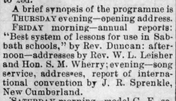 Clipping from The Sentinel